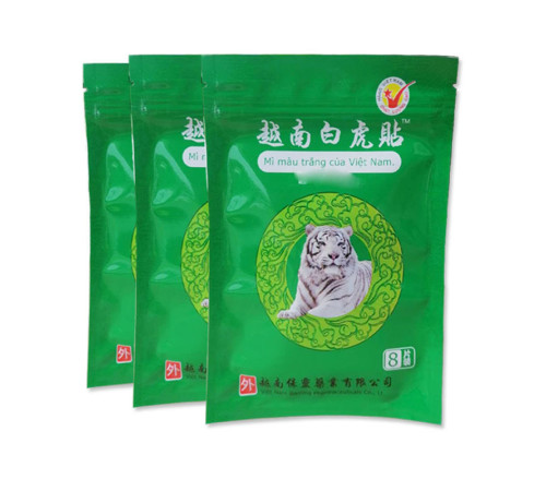 Знеболювальний турмаліновий пластир «Білий Тигр» Бах Ну Дан 8 штук