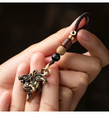 Брелок Тибетський Сакральний Пі Яо мідний для успіху, Денег, Удачі, Здоров'я, Захисти та Любові 9 період