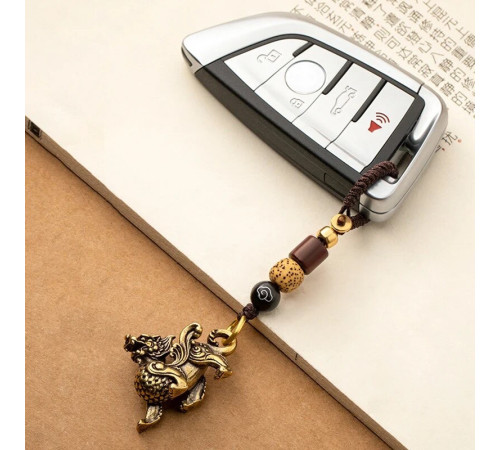 Брелок Тибетський Сакральний Пі Яо мідний для успіху, Денег, Удачі, Здоров'я, Захисти та Любові 9 період