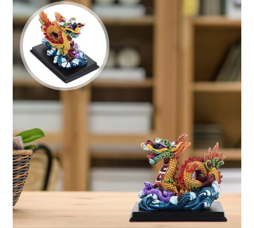 Статуетка Малазійський Дракон Ізобілія допомога небес, що виконує бажання приносить Удачу 9 період