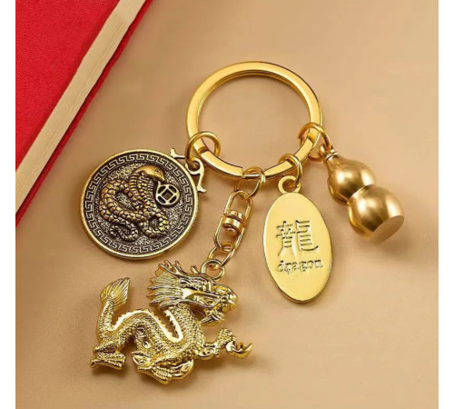 Тибетський брелок Дракон, Змія, Гарбуз Ву Лу з пудрою клачакри для удачі, Багатства, Здоров'я та Любові в 9 період