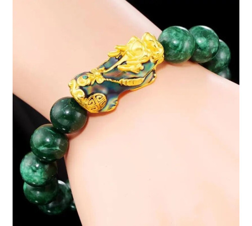 Нефритовий Браслет Пі Яо з Непалу для приваблення й активізації багатства, успіху, здоров'я, великої удачі