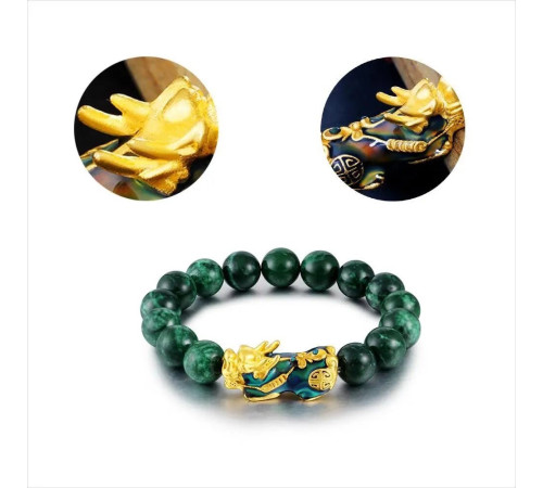 Нефритовий Браслет Пі Яо з Непалу для приваблення й активізації багатства, успіху, здоров'я, великої удачі