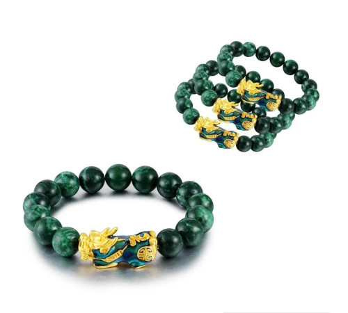 Нефритовий Браслет Пі Яо з Непалу для приваблення й активізації багатства, успіху, здоров'я, великої удачі