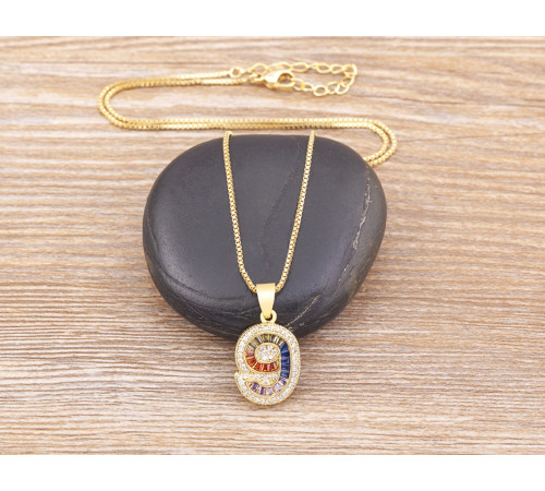 Золота Підвіска Щаслива 9 з фіанітами з Сінгапуру для Багатства та удачі Фантастичної