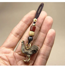 Брелок Тибетський Сакральний Петух мідний дає харизму, сміливість, любов, рішучість, стійкість і інтелекту