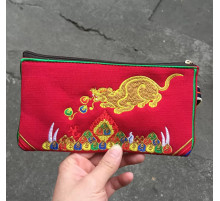 Тибетський Гаманець Тканинний Мангуста коштовностей і з мантрою могутнього Багатства Катманду