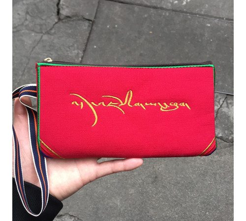 Тибетський Гаманець Тканинний Мангуста коштовностей і з мантрою могутнього Багатства Катманду