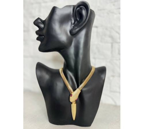 Золота турмалінова Підвіска Змія з рожевим сапфіром і магнітами для Здоров'я, Багатства, удачі та здійснення