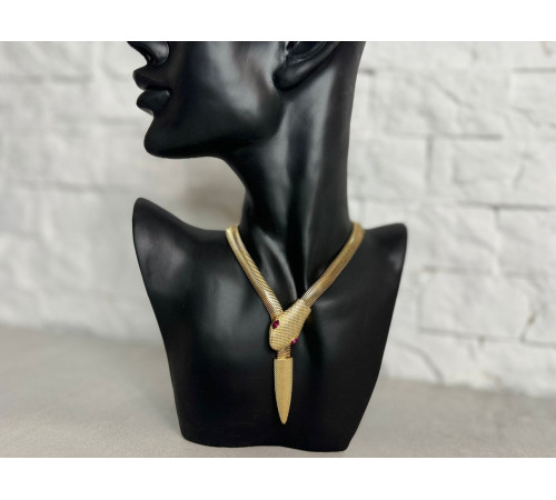 Золота турмалінова Підвіска Змія з рожевим сапфіром і магнітами для Здоров'я, Багатства, удачі та здійснення