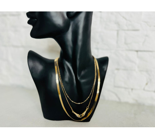 Золота сакральна підвіска Дві голови Змії з фіанітами та смарагдом для Здоров'я, Багатства, Подвійної удачі