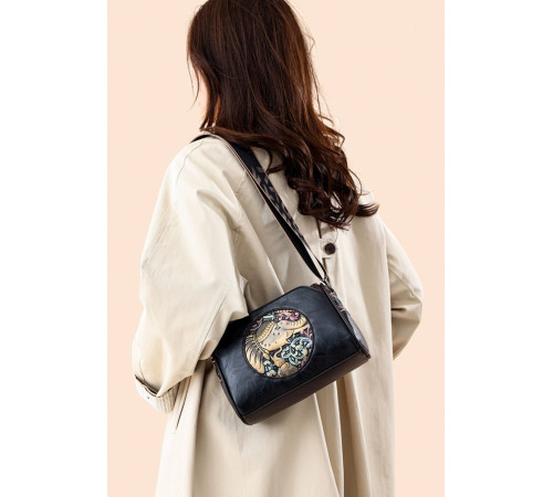 Брендова сумка із зображенням Слон Амулет Багатства, що приваблює удачу для приваблення грошей чорний колір