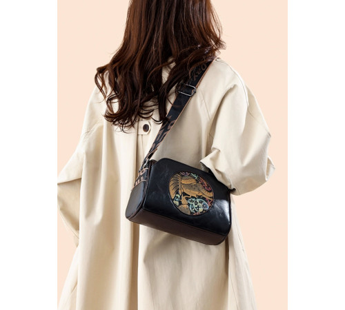 Брендова сумка із зображенням Слон Амулет Багатства, що приваблює удачу для приваблення грошей чорний колір