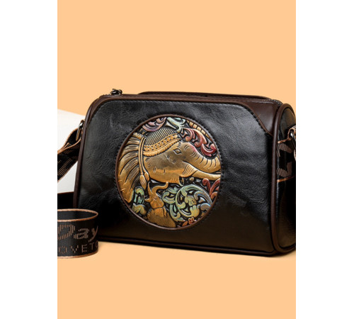 Брендова сумка із зображенням Слон Амулет Багатства, що приваблює удачу для приваблення грошей чорний колір