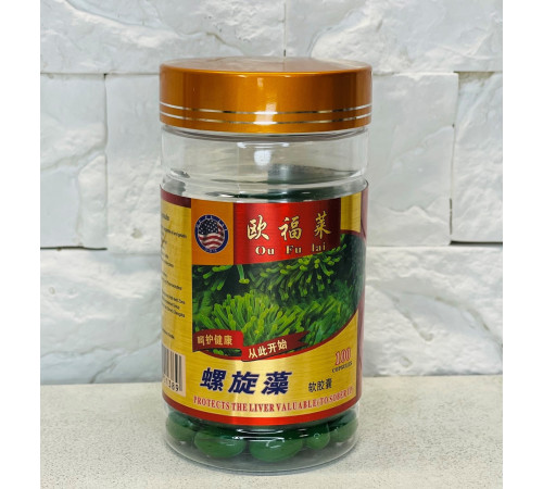 Спіруліна м'які капсули Spiral Algae soft capsule 100 шт.