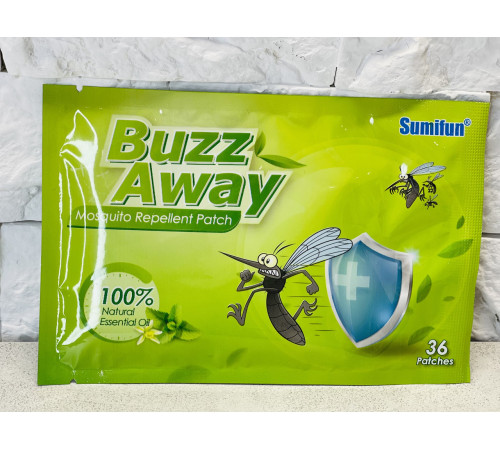 Турмаліновий пластир від комарів для захисту від укусів комарів 36 шт.
