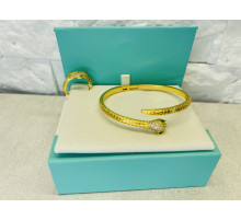 Золотий Набір Змія Браслет і Каблучка зі смарагдом і фіанітами для удачі, Захисти, Здоров'я й здійснення Желаний