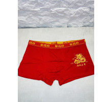 Турмалінові червоні Труси з Драконом і символом Фук для Великої удачі, Процвітання й Харизми Сінгапур