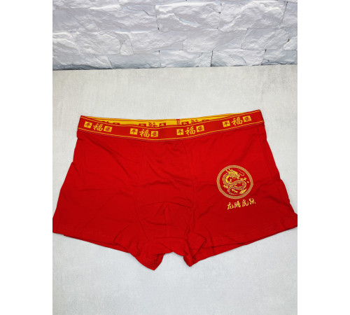 Турмалінові червоні Труси з Драконом і символом Фук для Великої удачі, Багатства й Харизми Сінгапур