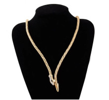 Золота Підвіска Змія з фіанітами та магнітами для Здоров'я, Багатства, удачі та здійснення Жела