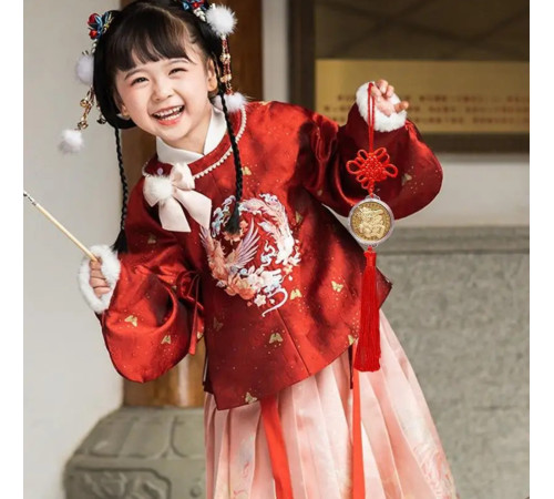 Підвіска монета з драконом символ Фук і містичним вузлом на червоній нитці для удачі та Процвітання