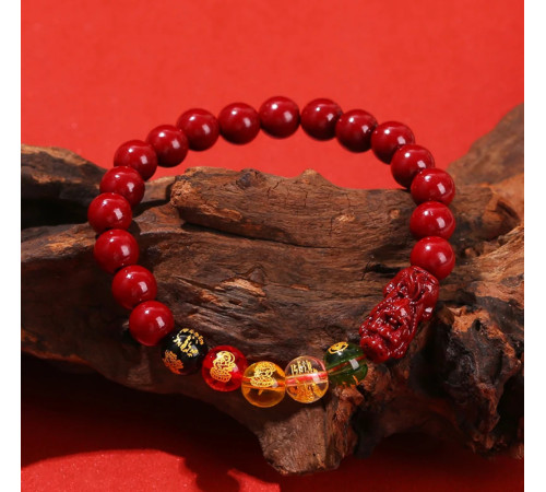 Ексклюзивний Сінгапурський Браслет із Кинарі 5 Джамбал із сакральними мантрами Пі Яо 5 Супер Багатств і удачі