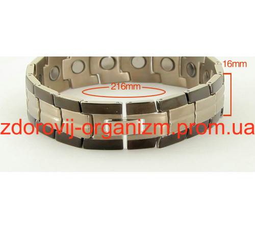 Магнітний титаново-трармаліновий браслет 5в1 Вековий Схід