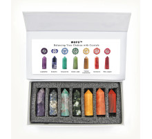 Набір Кристалів Кристалічних Точок із 7 Чакр розблокувати та збалансувати чакри