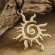 Чокер Підвісок Сонце Пентаграма Золота на чорному шнурку для Красоти, Радості, Счастья, Великий Захист