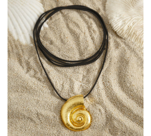 Чокер Підвіска Золота Мушля Сакральна для сприятливої трансформації удачі та захисту від втрати багатства та