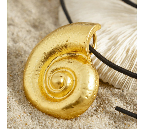 Чокер Підвіска Золота Мушля Сакральна для сприятливої трансформації удачі та захисту від втрати багатства та