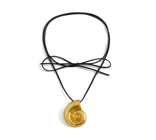 Чокер Підвіска Золота Мушля Сакральна для сприятливої трансформації удачі та захисту від втрати багатства та