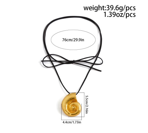 Чокер Підвіска Золота Мушля Сакральна для сприятливої трансформації удачі та захисту від втрати багатства та