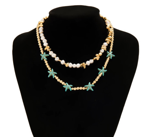 Вінтажне Малазійське коралове з бірюзою підвіска на шию морська Зірка і для удачі та Радості