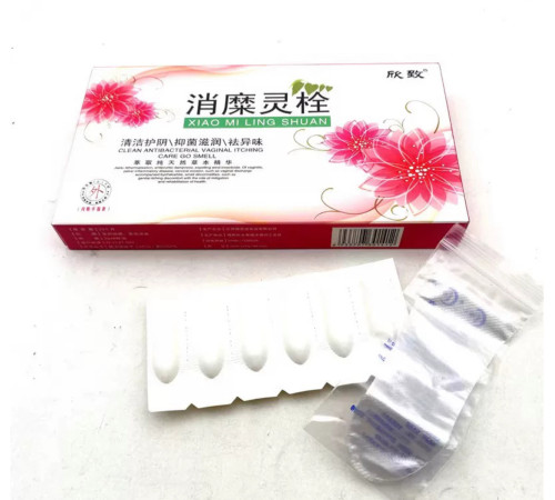 Свічки Вагінальні Протигрибкові від різних недуг з гінекології Сяо Мі Лін Шуан 6 штук