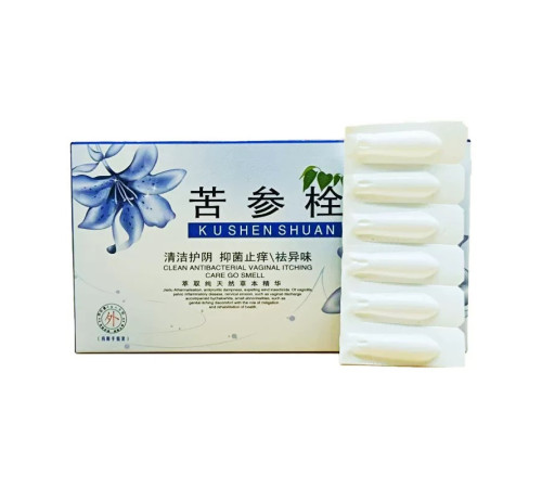 Свічки Вагінальні Протигрибкові від різних недуг з гінекології Куш Шуан із Софорою 6 штук
