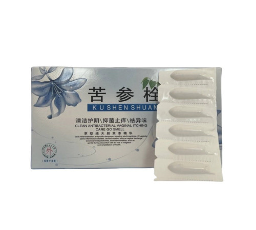 Свічки Вагінальні Протигрибкові від різних недуг з гінекології Куш Шуан із Софорою 6 штук