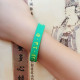 Тибетський Силіконовий Браслет Амулет Зелена Тара з мантрами для Благодаті, Здоров'я, Мудрості, Захисти