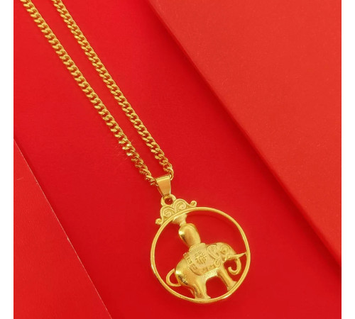 Золота сакральна підвіска Слон Процвітання, Два різновиди Удачі, Здоров'я, Гармонії, Захисти