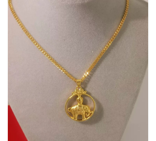 Золота сакральна підвіска Слон Процвітання, Два різновиди Удачі, Здоров'я, Гармонії, Захисти