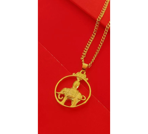 Золота сакральна підвіска Слон Процвітання, Два різновиди Удачі, Здоров'я, Гармонії, Захисти