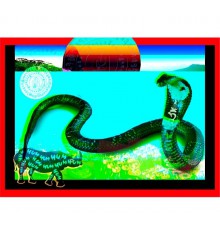 Сакральна Картина Змія з мантрами, щоб залучити Удачу, Здоров'я і Багатство у своє життя на 20 років