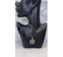 Золота підвіска Дерево життя з фіанітами приносить велике удачу та накопичення багатства