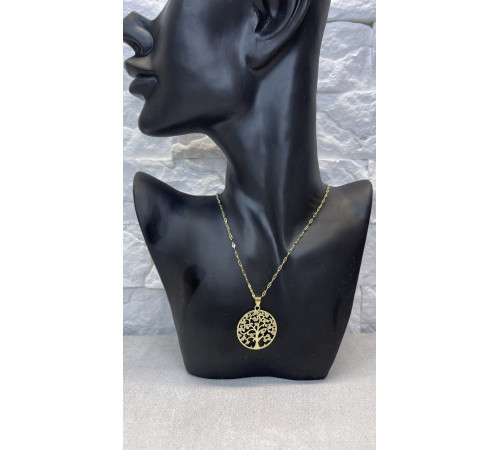 Золота підвіска Дерево життя з фіанітами приносить велике удачу та накопичення багатства