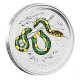 Срібна монета Сакральна Змія для Здоров'я, Багатства, Слави, Успіху, Процвітання й Мудрості 1 Dollar