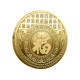 Золота монета Сакральна Вогняна Змія для Жела, Велика удачі, Здоров'я, Гродег із символом Фук і мантрами