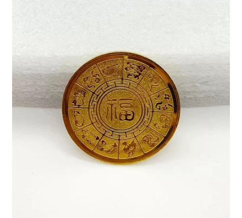 Золота монета Щаслива Змія приносить Велику удачу, процвітання, Здоров'я і злитки Золота для вас