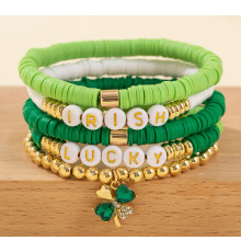 Сінгапурський Браслет Удача з чотирилистним конюшиною для щастя приносить гарне життя