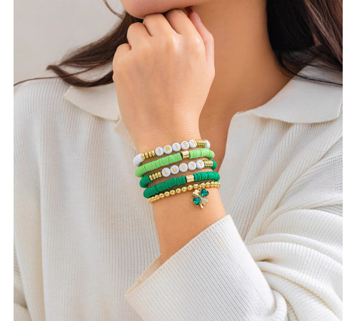 Сінгапурський Браслет Удача з конюшиною для щастя приносить гарне життя