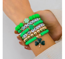 Сінгапурський Браслет Удача з конюшиною для щастя приносить гарне життя